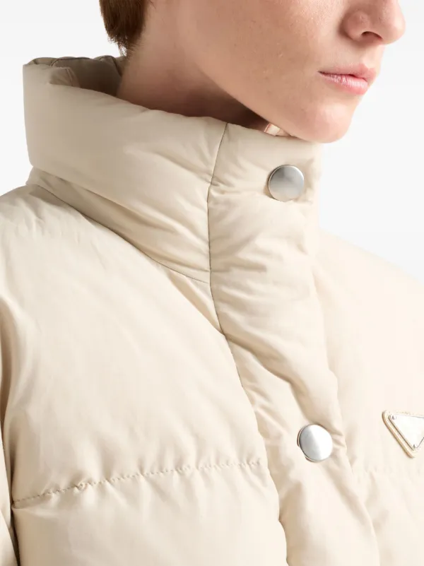 【PRADA】大人気☆トライアングルロゴ パデッドジャケット Prada トライアングルロゴ パデッドジャケット | ブラック
