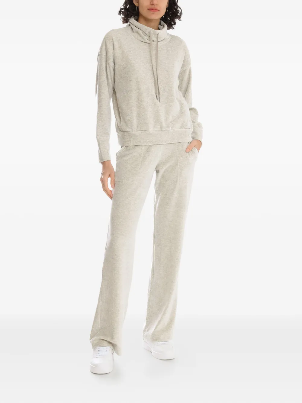 Lygia & Nanny Sweater met trechterhals Grijs