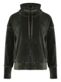 Lygia & Nanny NUTELLA PLUSH high-neck velour sweater - Green