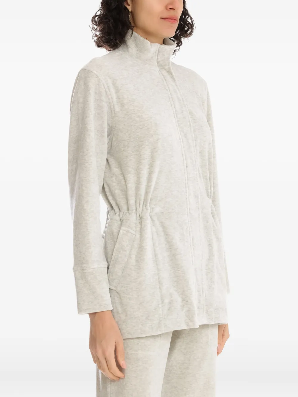 Lygia & Nanny PLUSH CAPUCCINO parka met trekkoord Grijs