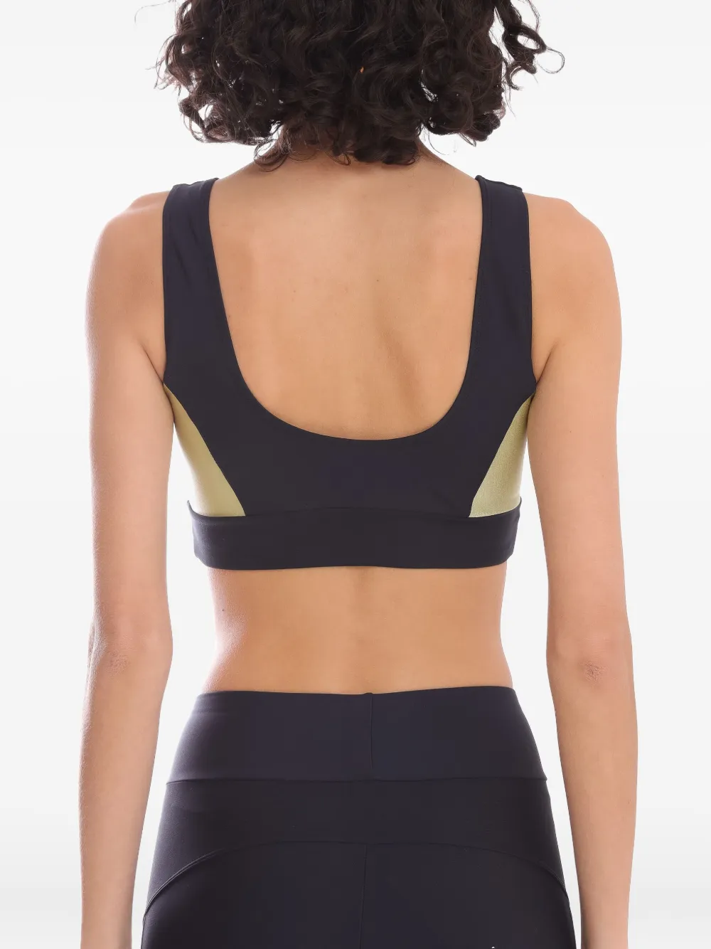 Lygia & Nanny Flow two-tone top Zwart
