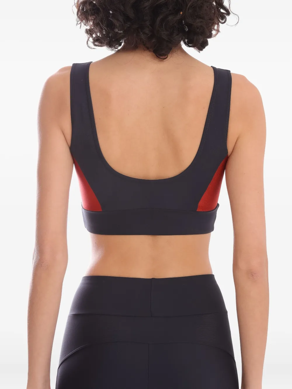 Lygia & Nanny colour-block sports bra Zwart