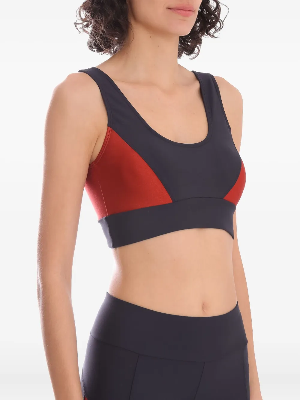 Lygia & Nanny colour-block sports bra Zwart
