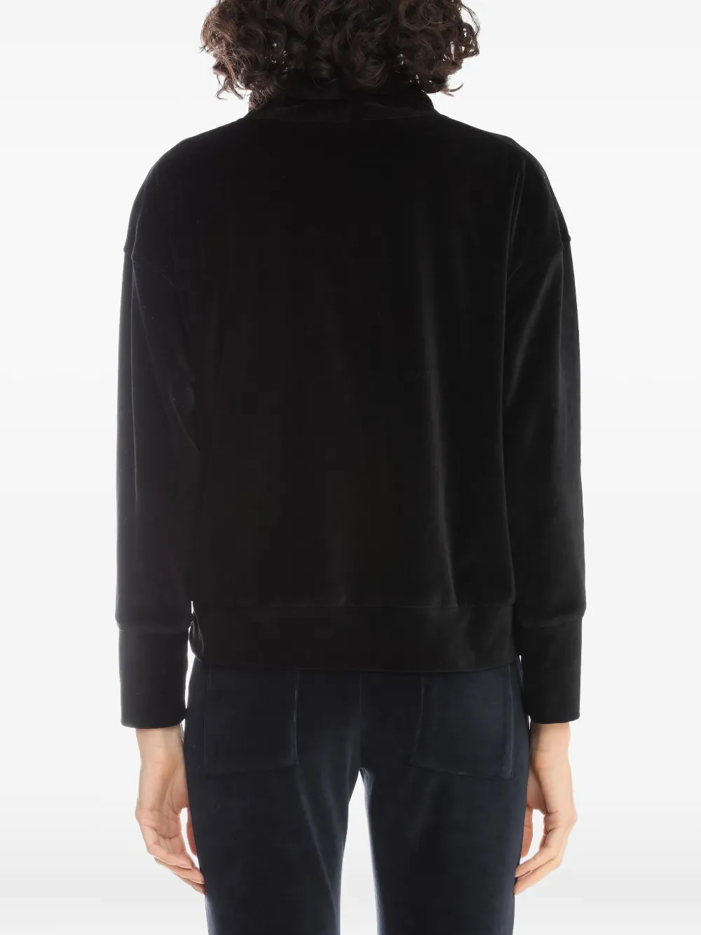 Lygia & Nanny NUTELLA hoodie met pluche-textuur Zwart