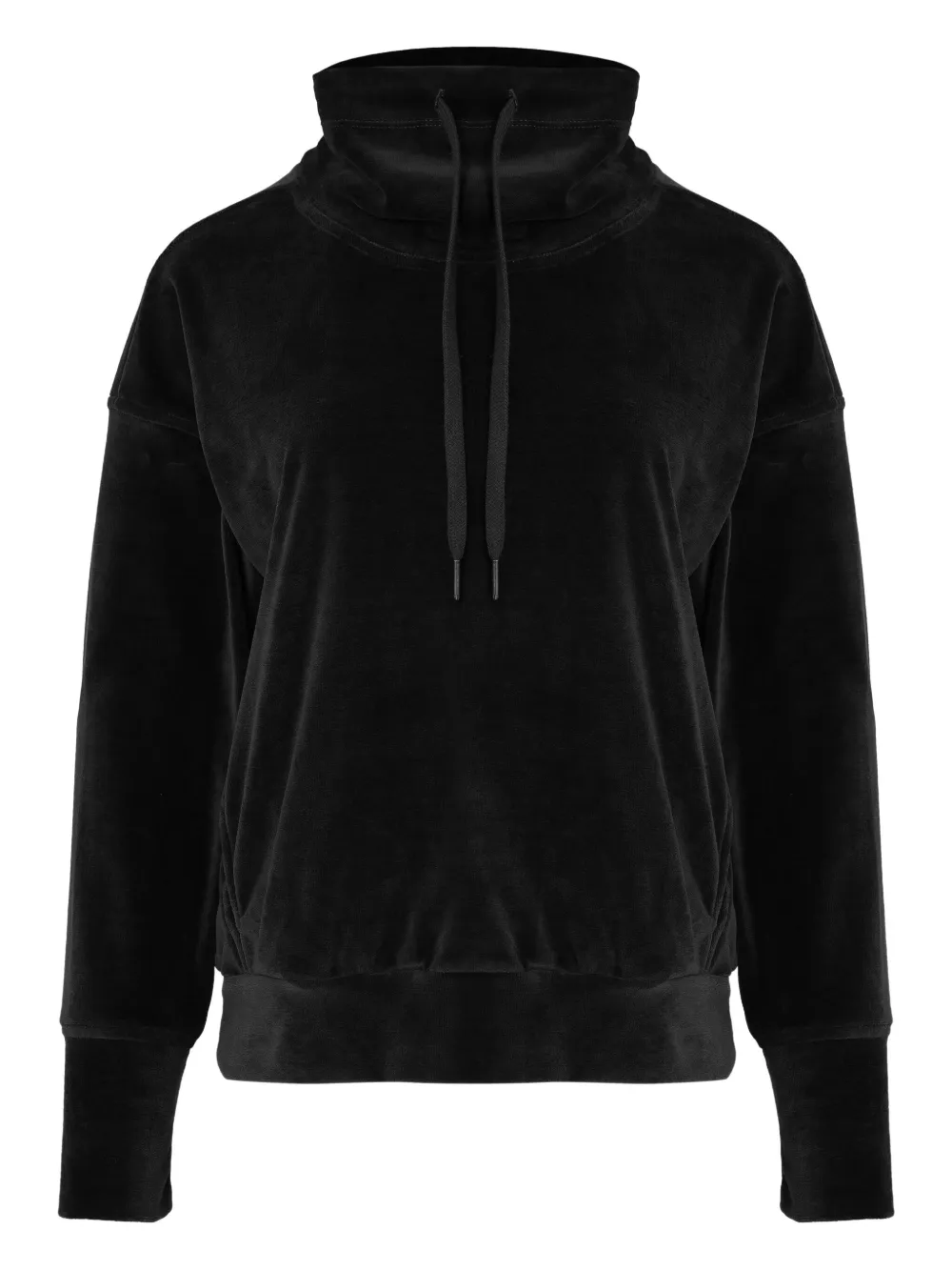 Lygia & Nanny NUTELLA plush-texture hoddie | Black | Image 1