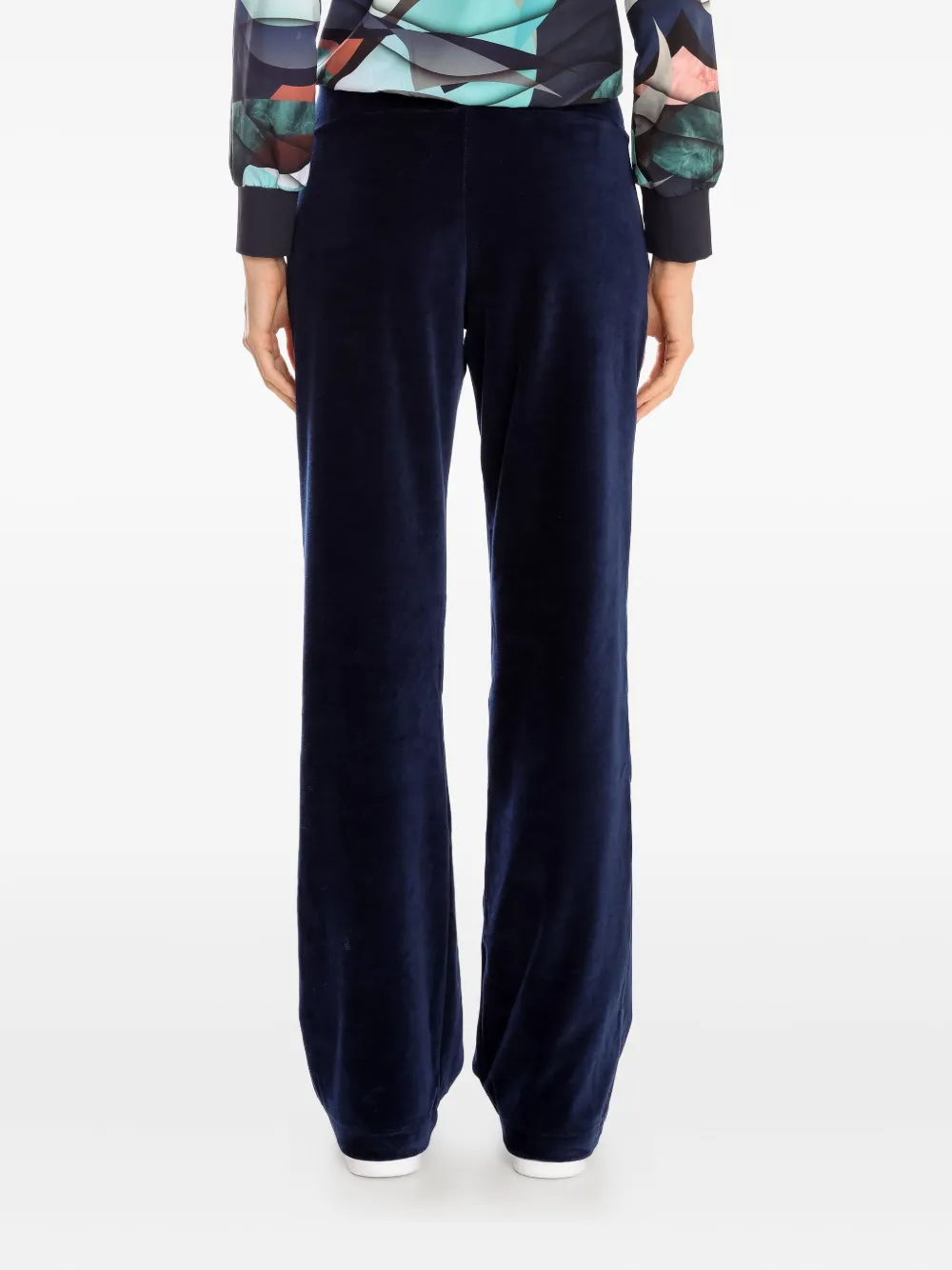 Lygia & Nanny velvet palazzo trousers Blauw