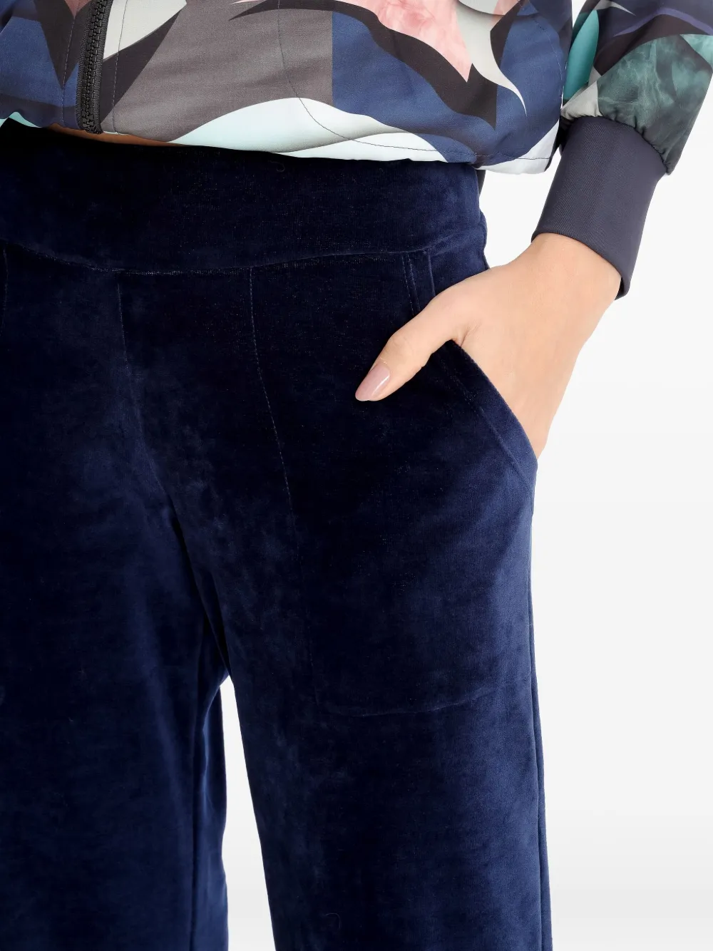 Lygia & Nanny velvet palazzo trousers Blauw