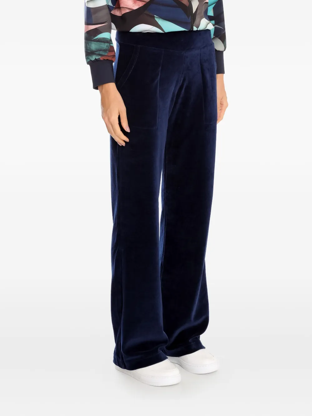 Lygia & Nanny velvet palazzo trousers Blauw