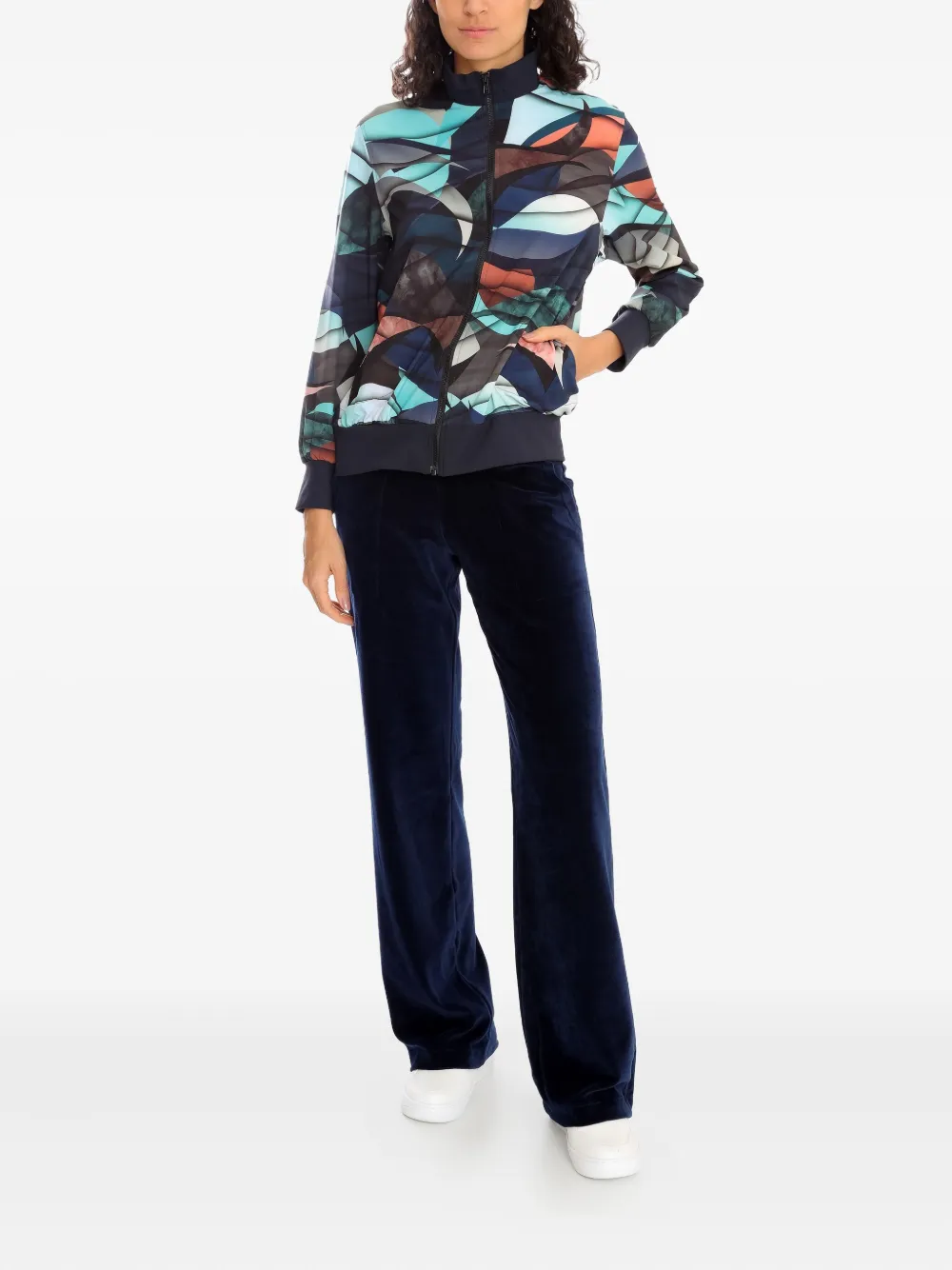 Lygia & Nanny velvet palazzo trousers Blauw