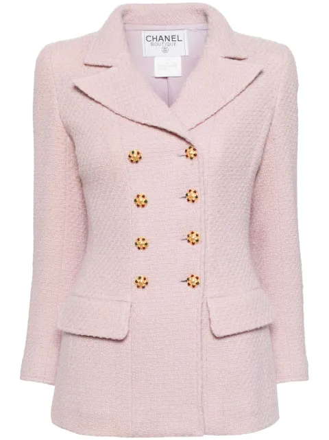 CHANEL Pre-Owned 1996 GRIPOIX double-breasted coat