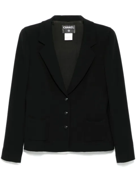 CHANEL Pre-Owned 2003 wool single-breasted jacket