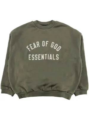 FEAR OF GOD ESSENTIALS Fleece Hoodie | Green | FARFETCH
