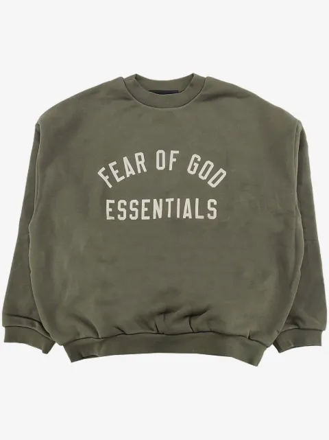 FEAR OF GOD ESSENTIALS sudadera con cuello redondo y efecto texturizado