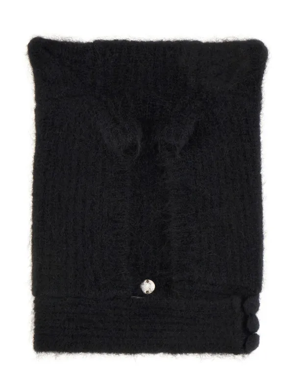 【関税込み】Knitted Horn Beanie Hat - Coperni - Wool - Black Knitted Horn Beanie – Coperni