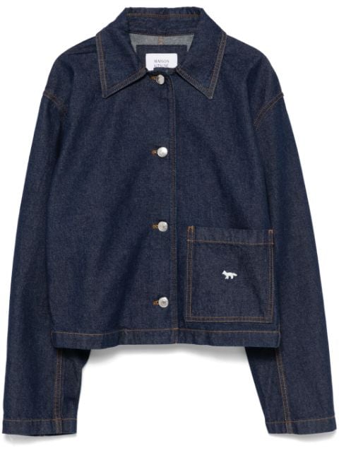 Maison Kitsuné cropped denim jacket