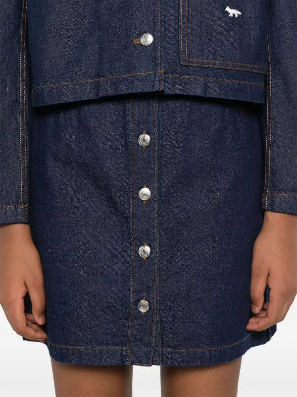 Maison Kitsuné デニムスカート | ブルー | FARFETCH JP
