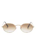 Ray-Ban oval-frame sunglasses - Gold