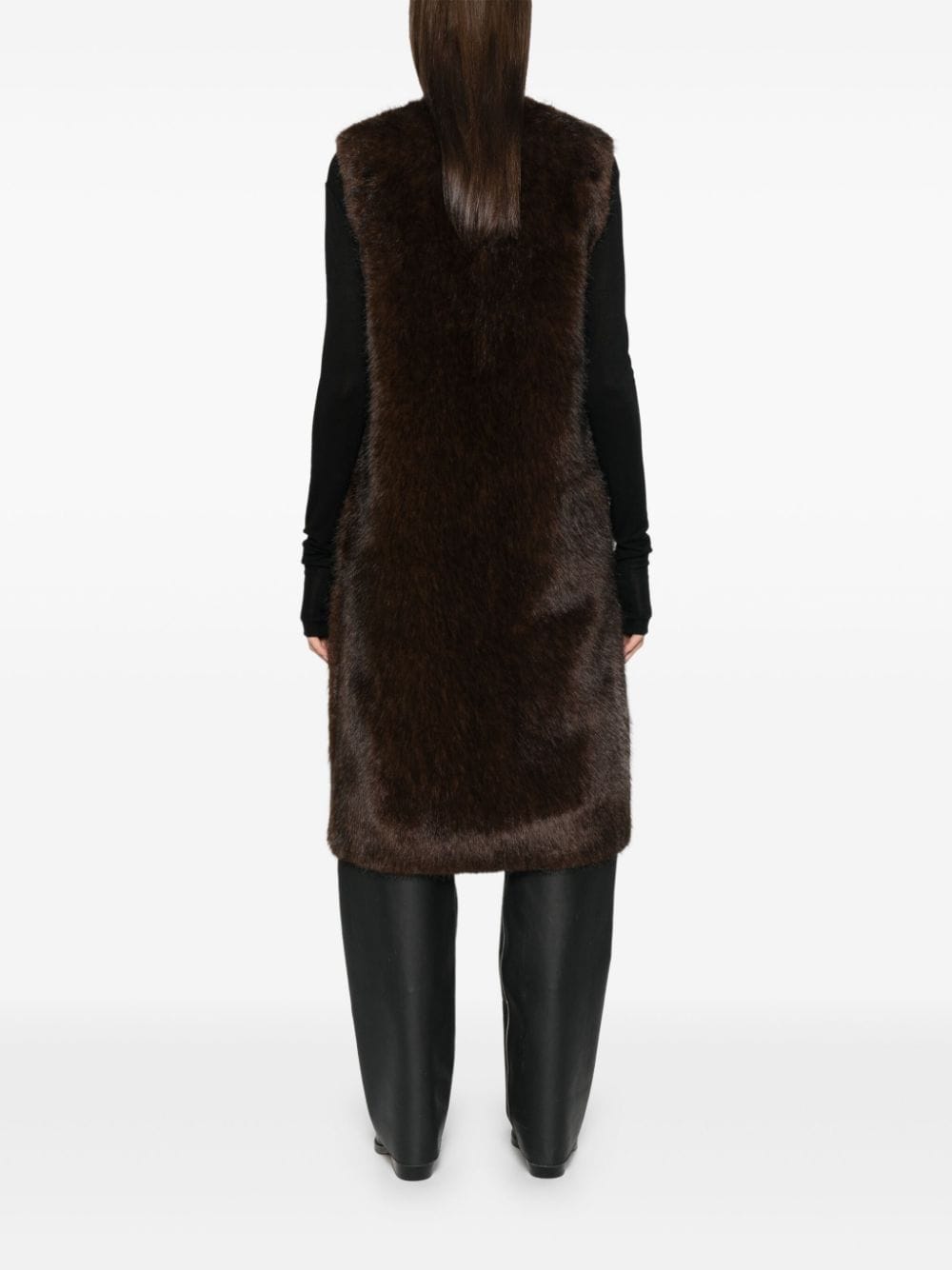 Shop Valentini 1972 Faux-fur Coat In Brown