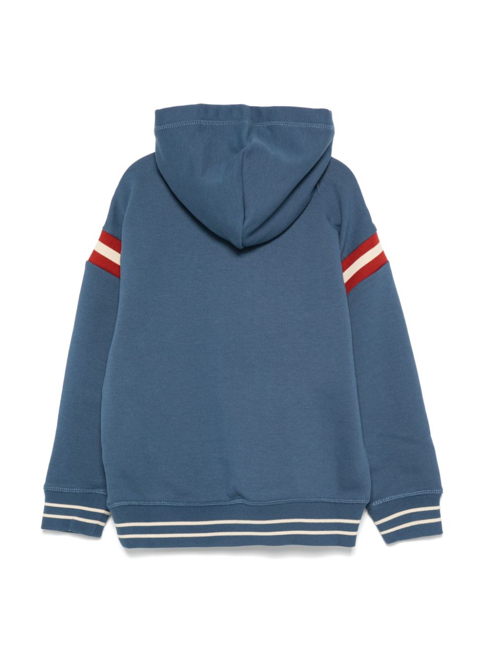 Shop Tommy Hilfiger Junior Monotype Logo Embroidery Hoodie In Blue