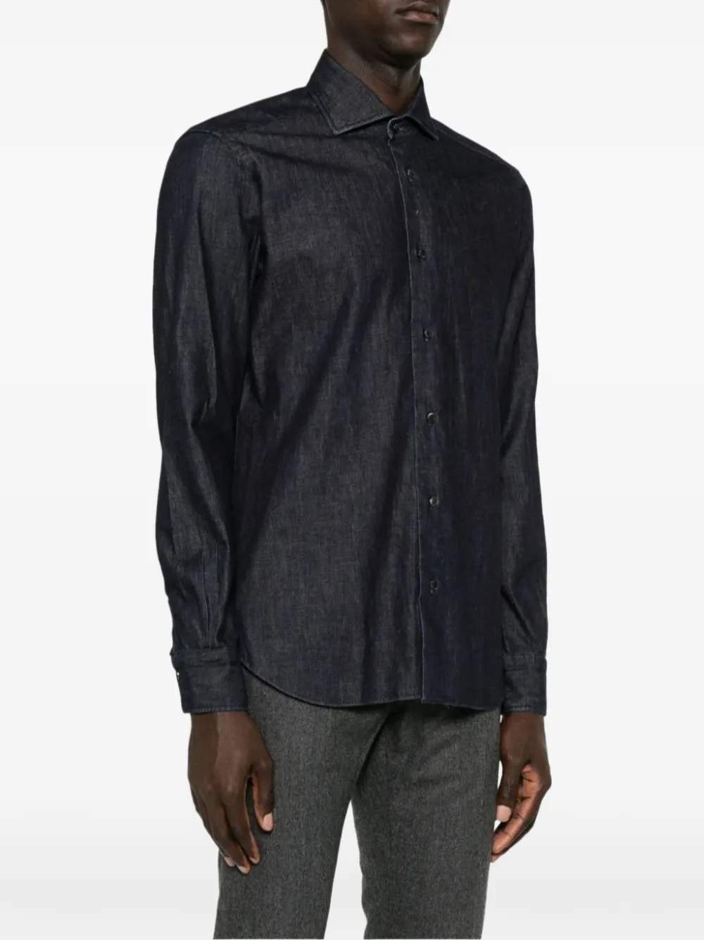  Barba Denim Shirt - Blue 