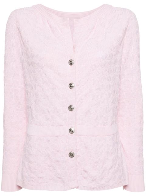 HOT SALE CHANEL 2000 CC knit cardigan Women