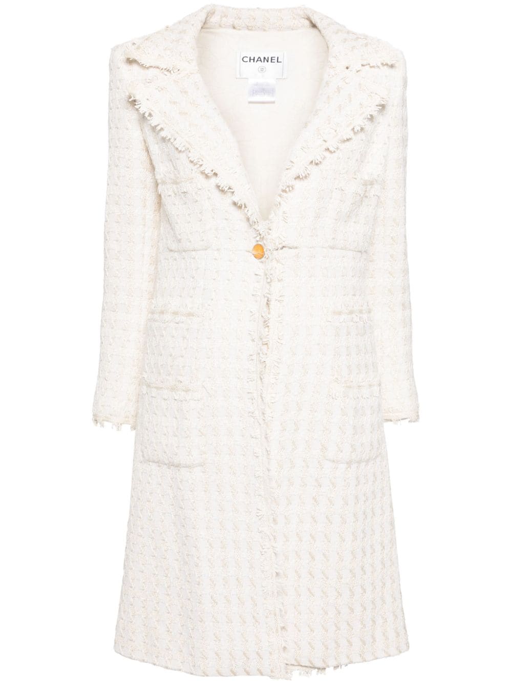 Pre-owned Chanel 2005 Cotton Suit Set In White