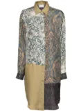 Pierre-Louis Mascia graphic print blouse - Brown