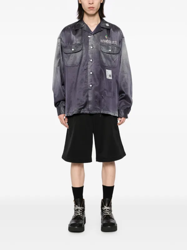 Maison MIHARA YASUHIRO logo-patch Shirt | Purple | FARFETCH
