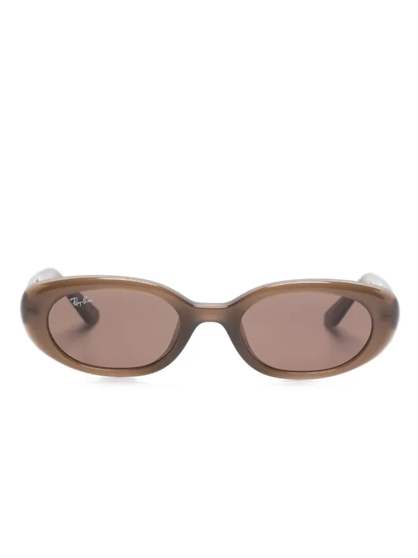 Ray-Ban ラウンドフレーム サングラス | ブラウン | FARFETCH JP