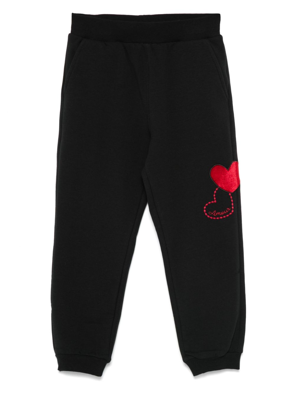 Monnalisa Heart track pants - Black