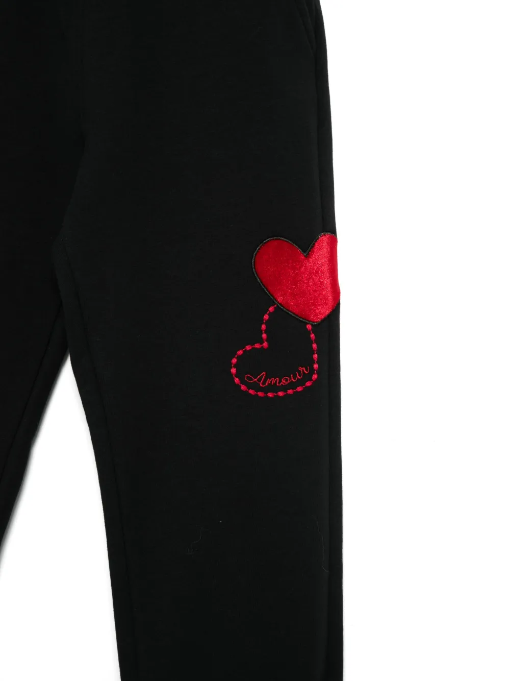 Monnalisa Heart trainingsbroek Zwart