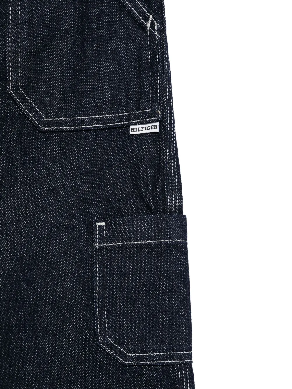 Shop Tommy Hilfiger Junior Wide-leg Jeans In Blue