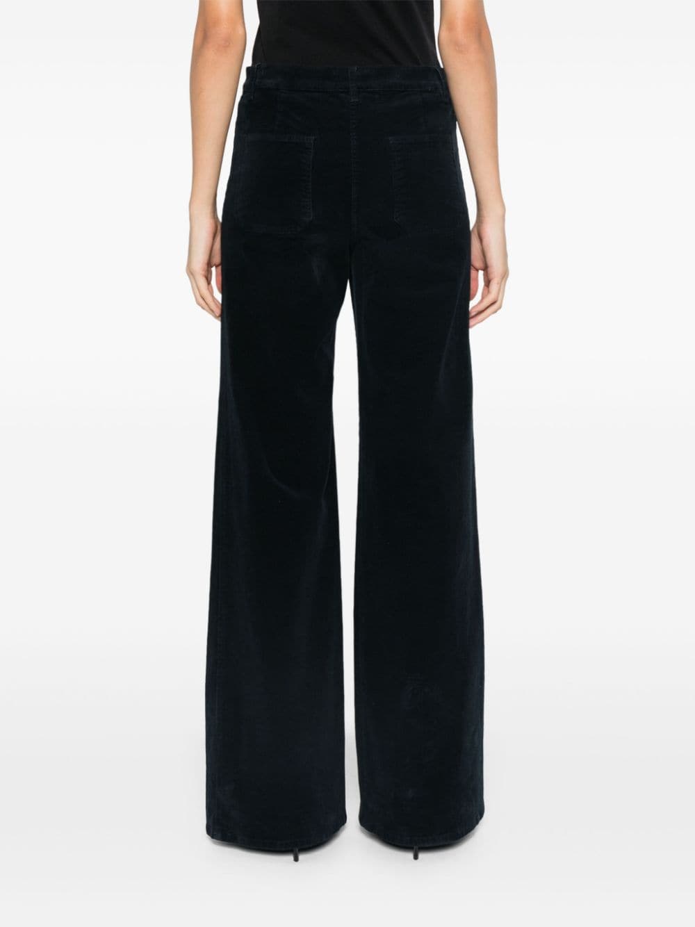 Shop Nili Lotan Flocence Trousers In Blue