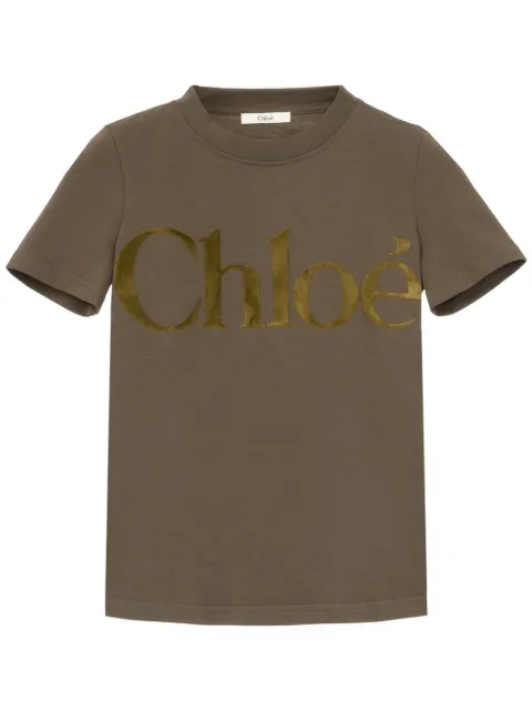 Chloé تيشيرت بشعار مخيوط