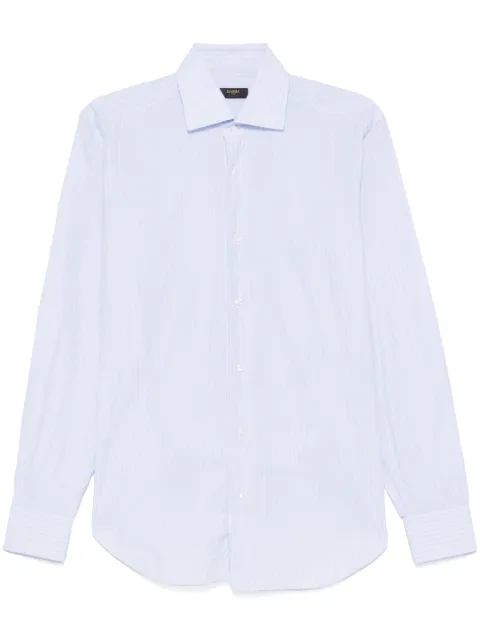 Barba check-print shirt