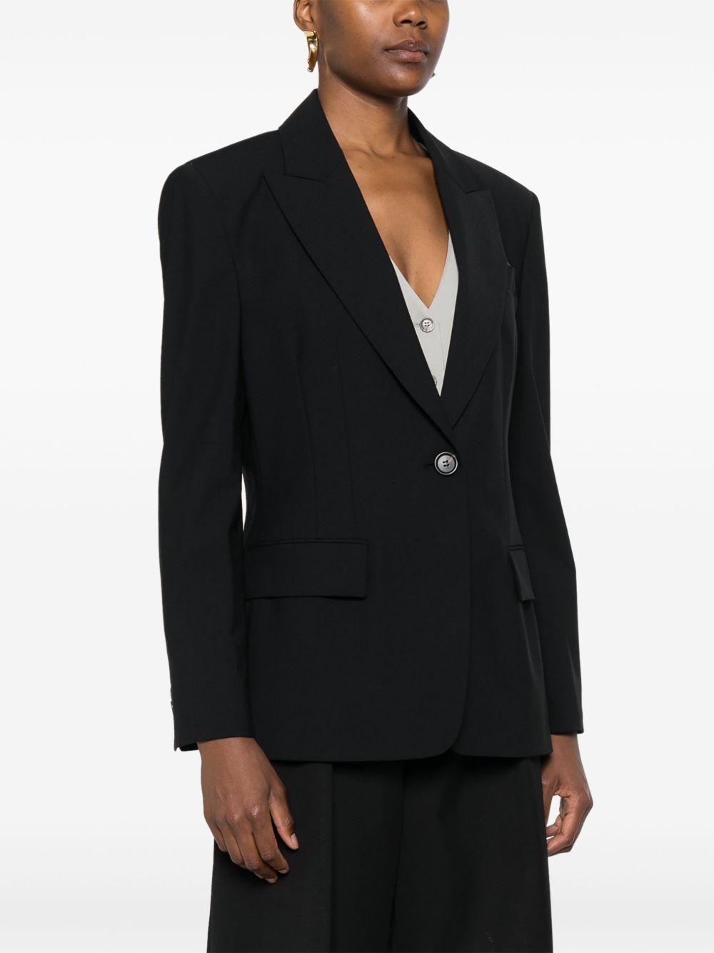 Where to find Brunello Cucinelli Monili chain-detail blazer Women