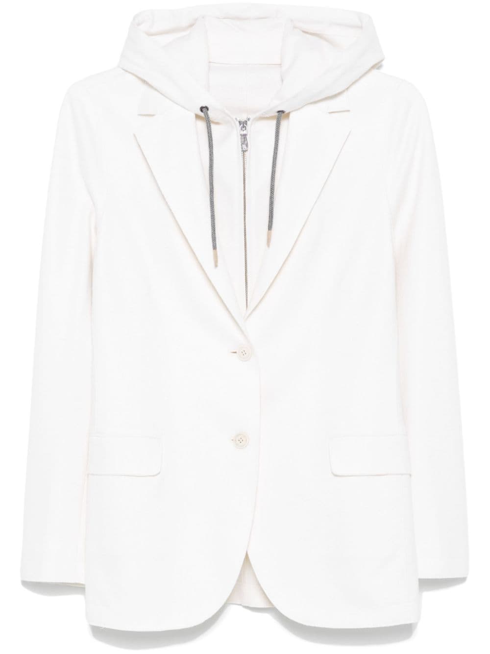 Shop Eleventy Layered Blazer In White