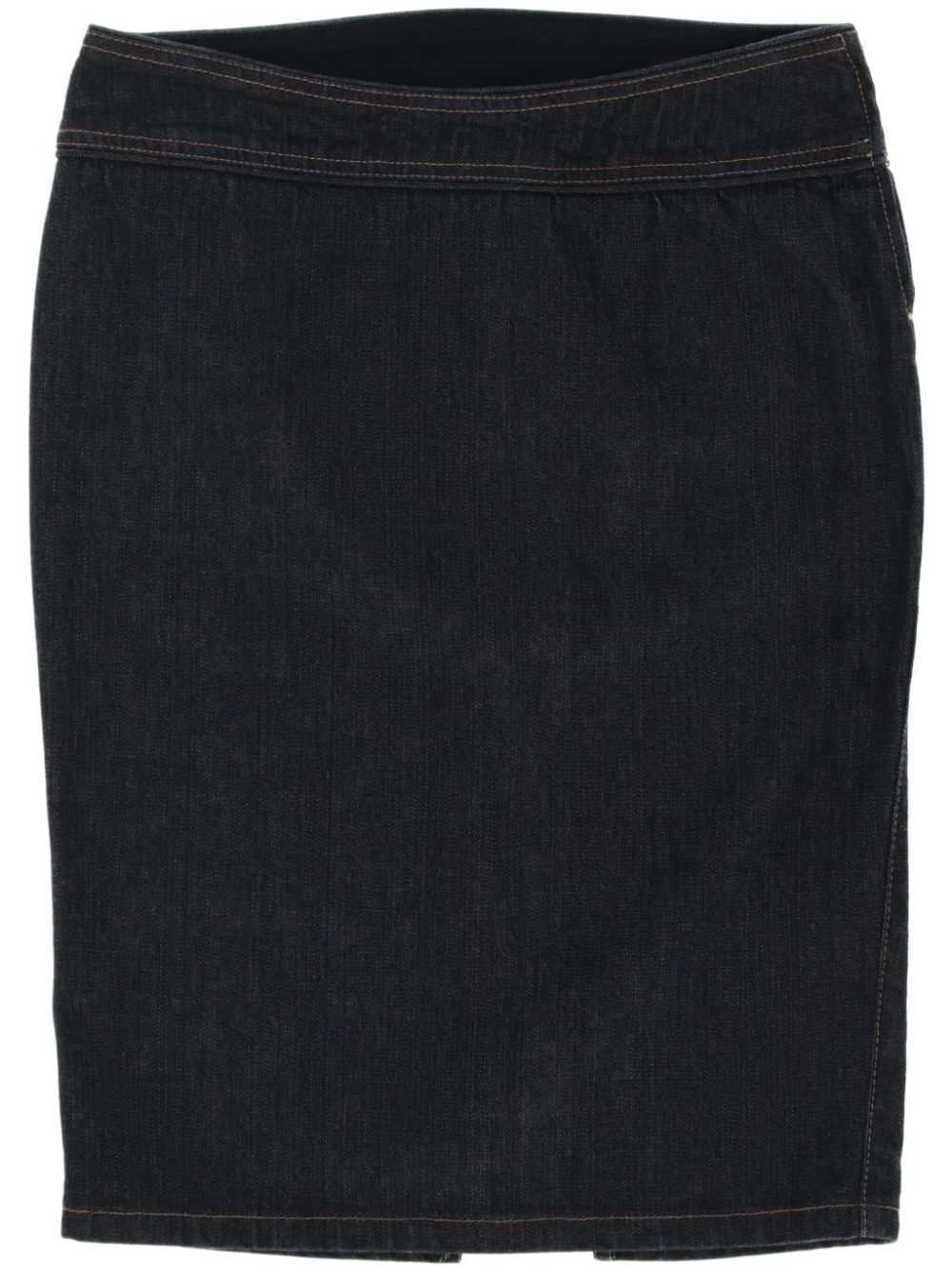 2000s rear slit denim skirt