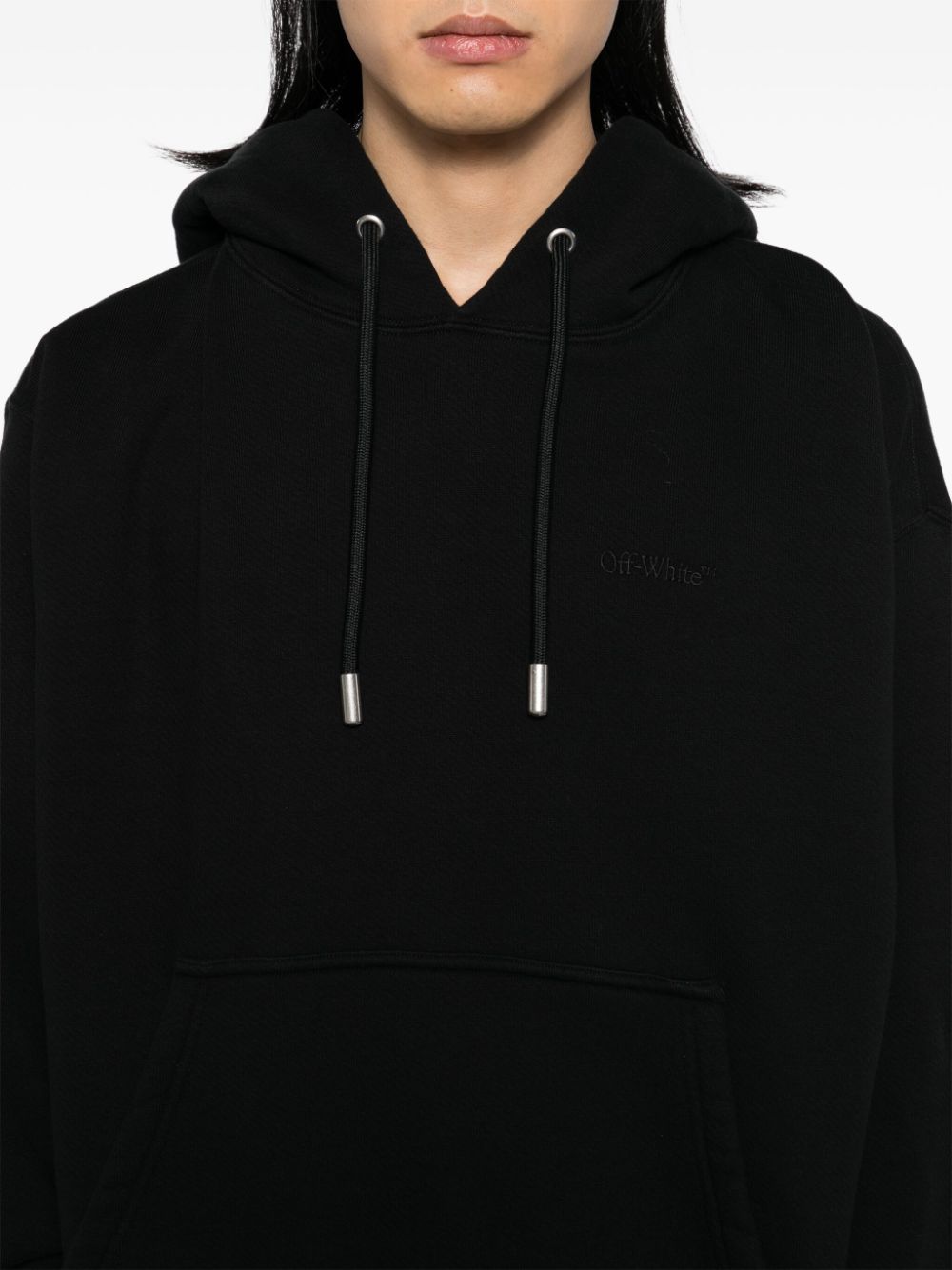 Off-White logo-print hoodie Men