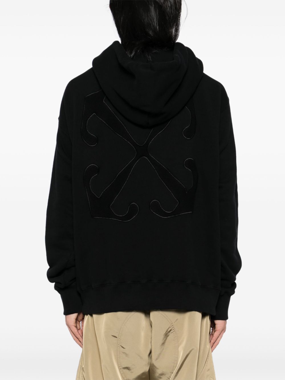 Off-White logo-print hoodie Men