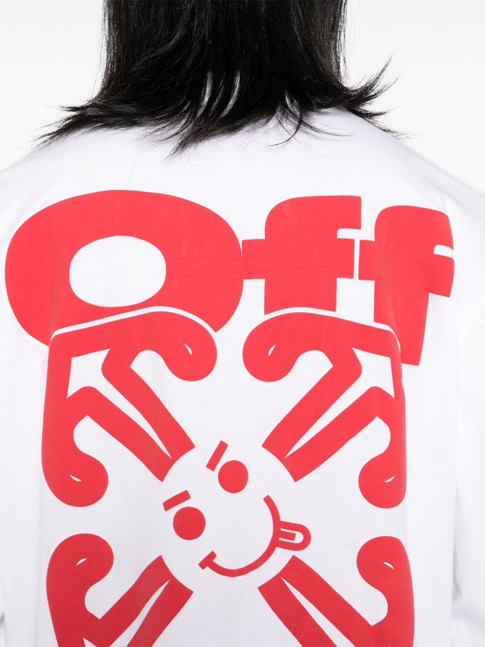 Off-White logo-print long-sleeved T-shirt Men