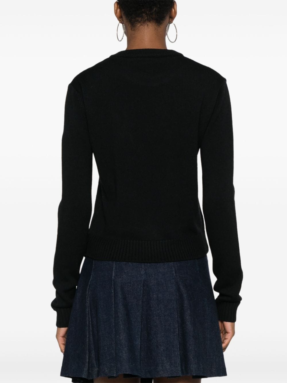 Shop Gcds Crystal-embellished Sweater In Black