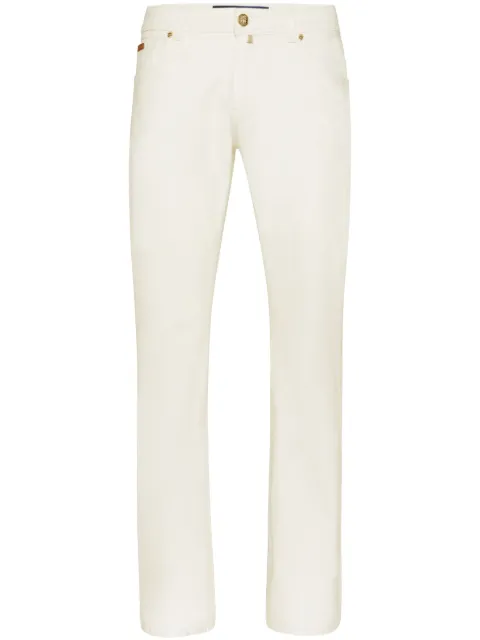 Billionaire logo-patch jeans 