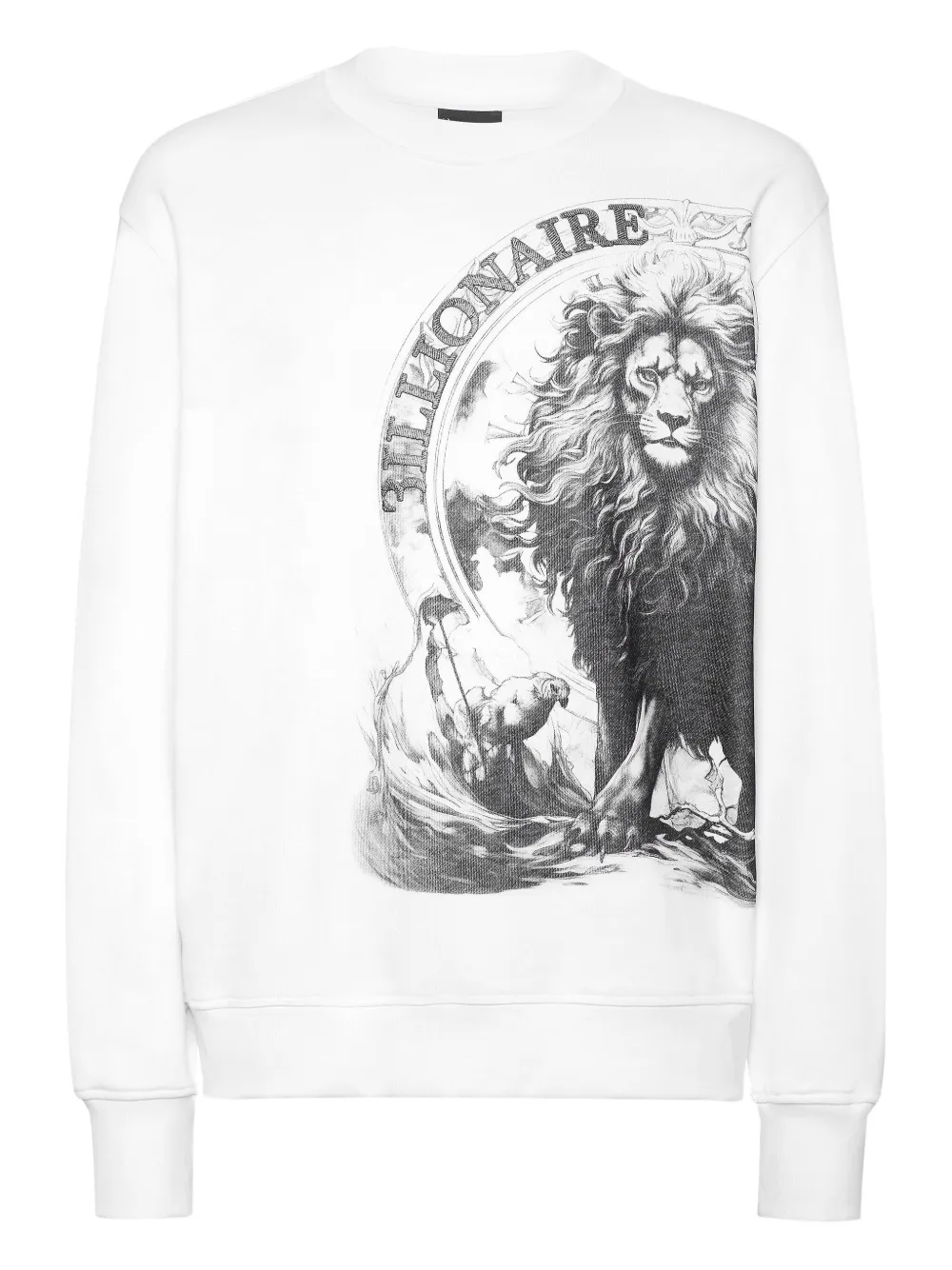 Billionaire Felpa con stampa grafica - Bianco