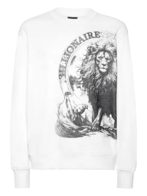 Billionaire sudadera con estampado gráfico y cuello redondo