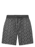Billionaire monogram-print swim shorts - Black