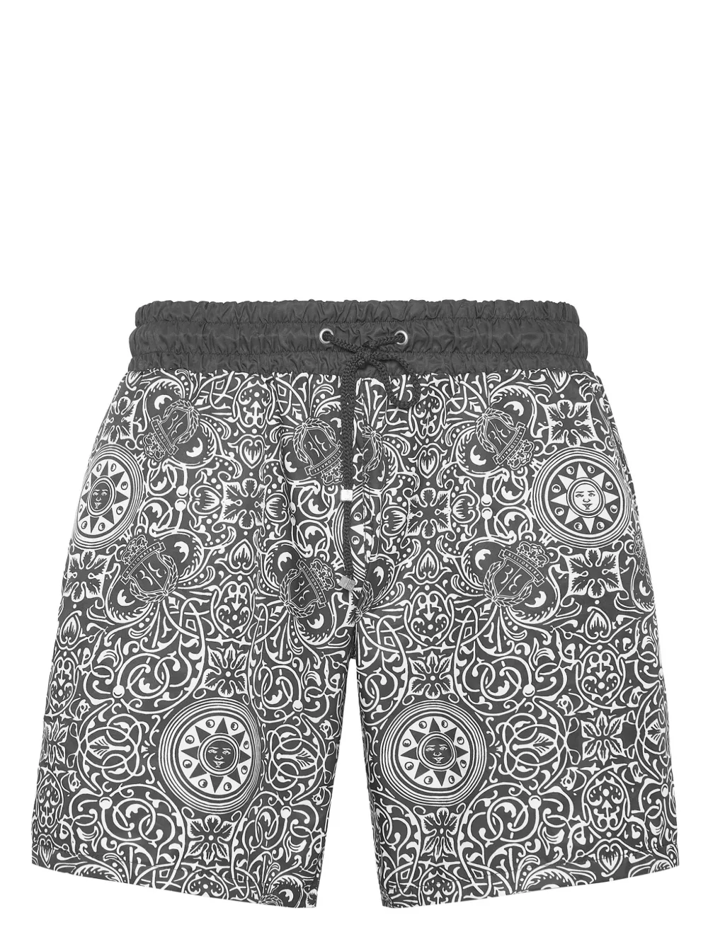 graphic-print swim shorts