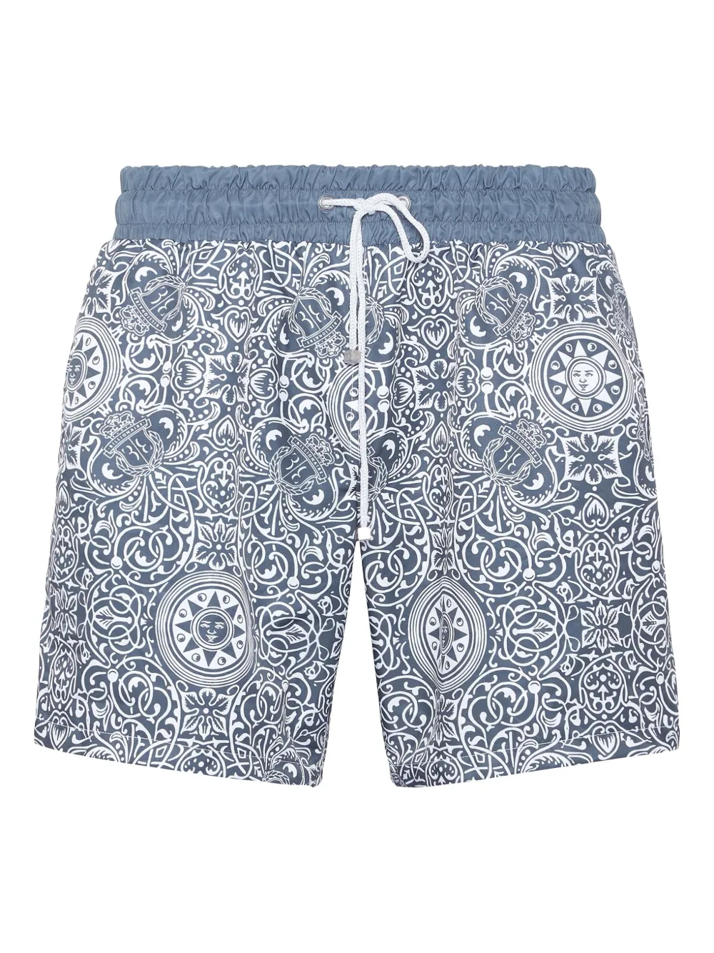 printed swim shorts