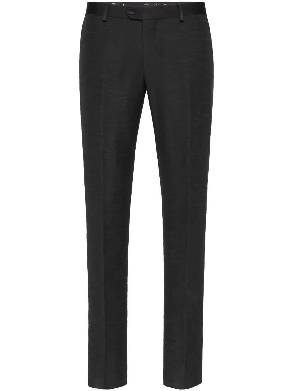 pressed-crease trousers