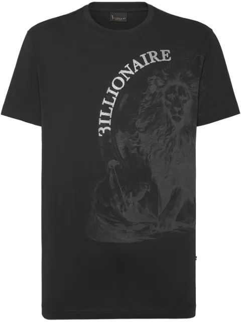 Billionaire Lion-print T-shirt